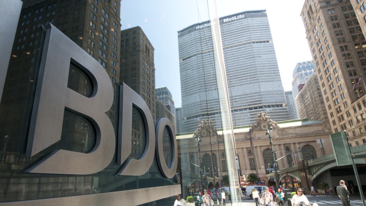 The New York offices of Top 10 Firm BDO USA