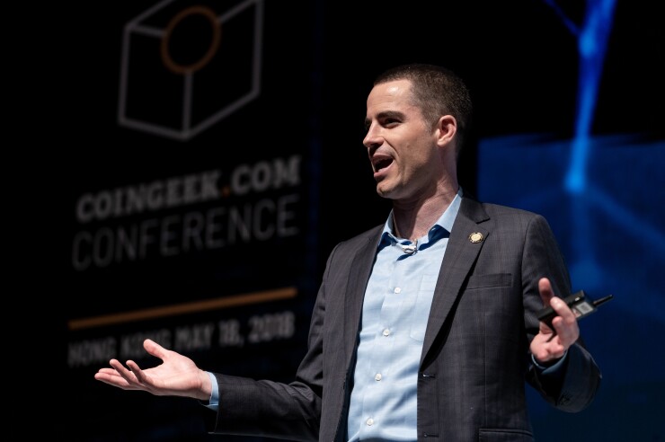 Roger Ver speaking at a Coingeek conference