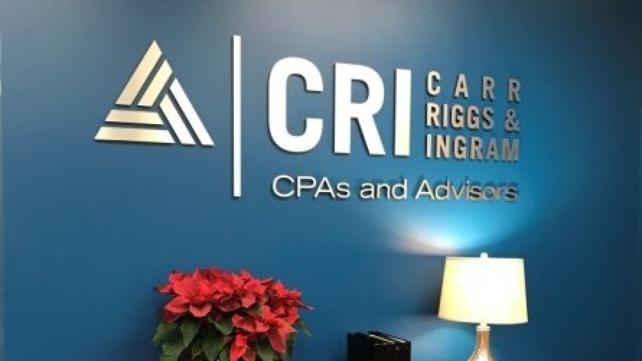 Carr Riggs & Ingram wall logo