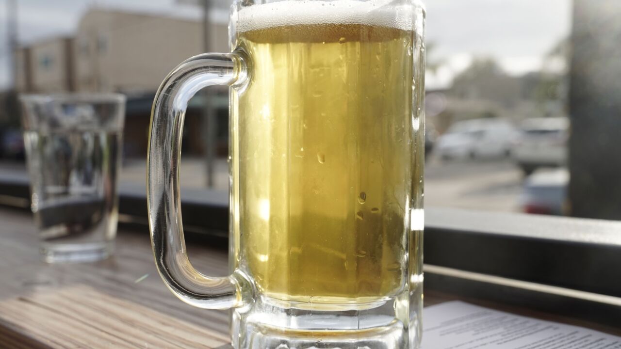 A mug of beer sits on the counter at a bar in the Ocean Beach neighborhood of San Diego, California, U.S., on Monday, June 29, 2020. Bars are required to shut in seven counties -- including Los Angeles -- and they're recommended to close in eight others, including Sacramento and Santa Barbara, following a surge in coronavirus cases, according to an order by Governor Gavin Newsom on Sunday. Photographer: Bing Guan/Bloomberg