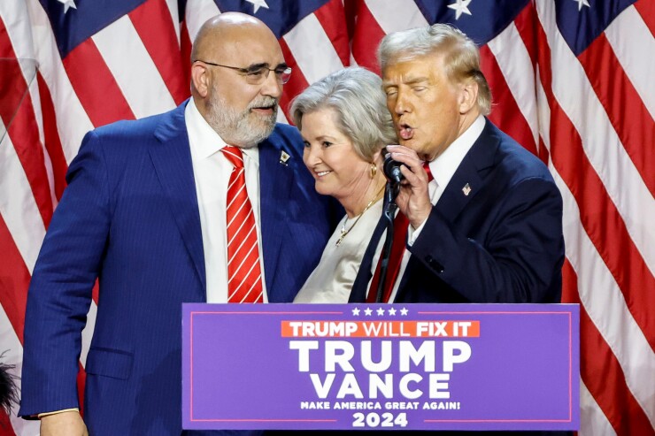 President-Elect Donald Trump, pictured with campaign co-managers Chris LaCivita and Susie Wiles